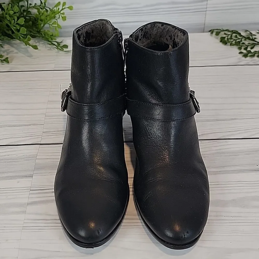 Sam Edelman Pax Ankle Boots Black Genuine Leather Womens Size 6.5 - Picture 3 of 11